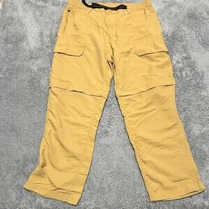 The North Face Pants Mens XL Nylon Convertible Zip Off Shorts Belted Hiking